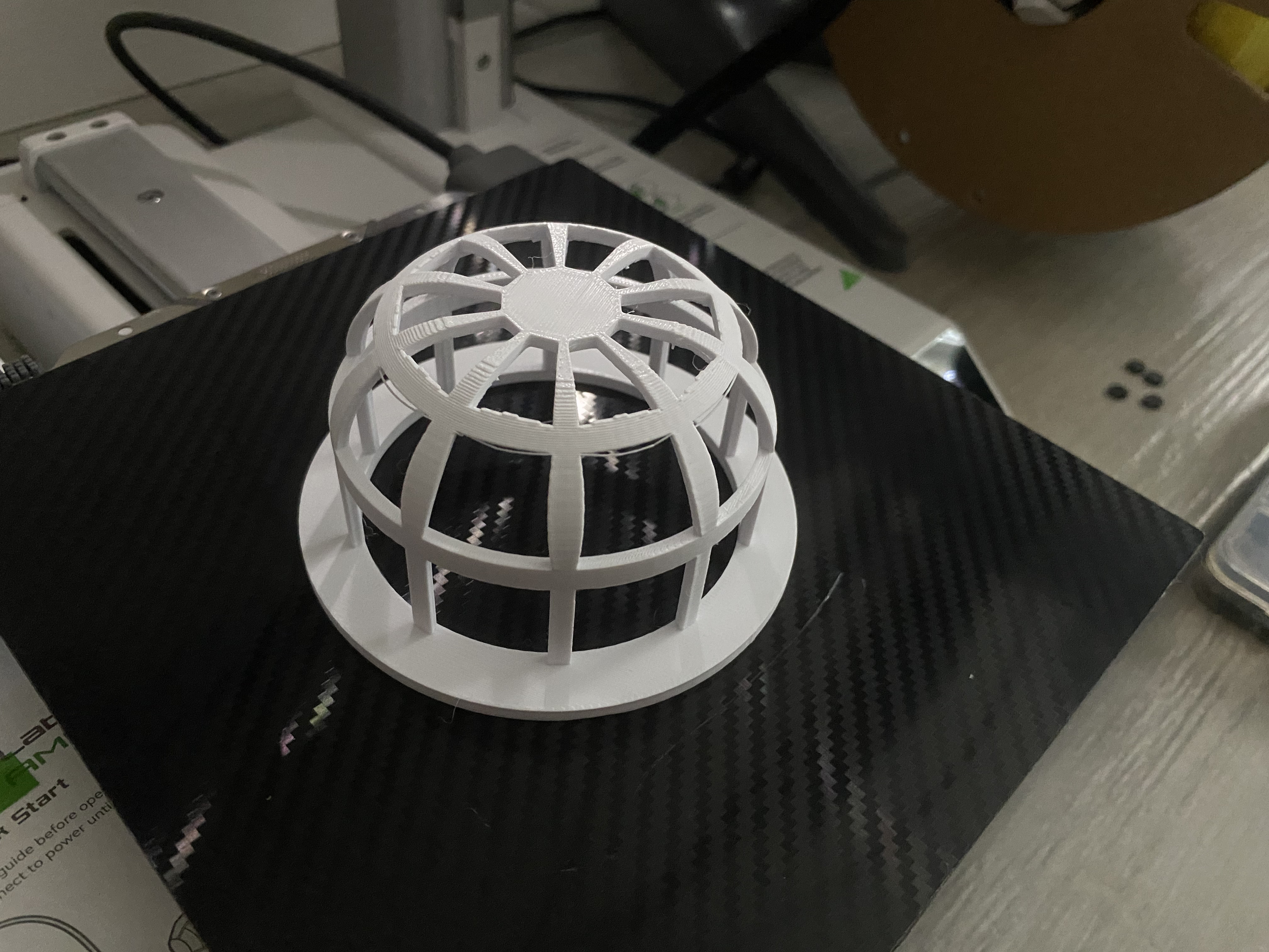 Wall sprinkler cage cover as a printed part